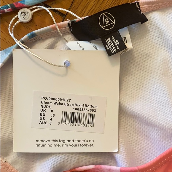 NWT Missguided Bloom Waist Strap Bikini - Picture 4 of 5